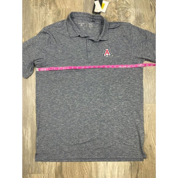 NEW University of Arizona Antigua Mens Polo Shirt Large Heathered Gray NWT - Picture 4 of 5